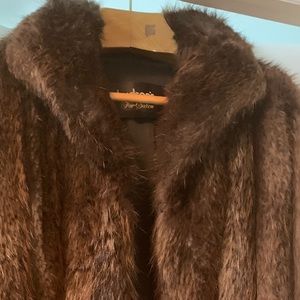 Auth. Hudson’s Beaver Fur Dress Coat